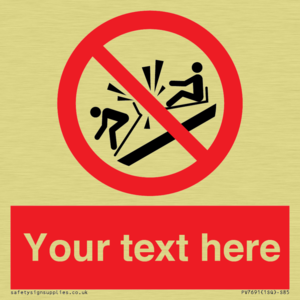 PV7691: Custom prohibition Do not ram into toboggans