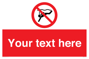 PV7693: Custom prohibition No sub aqua diving