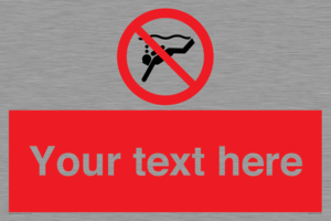 PV7693: Custom prohibition No sub aqua diving