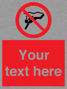 PV7693: Custom prohibition No sub aqua diving