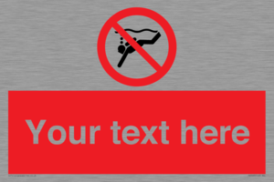 PV7693: Custom prohibition No sub aqua diving