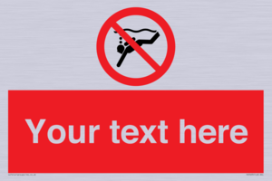 PV7693: Custom prohibition No sub aqua diving