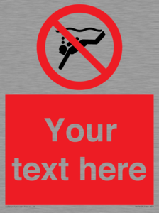 PV7693: Custom prohibition No sub aqua diving