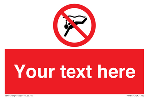 PV7693: Custom prohibition No sub aqua diving