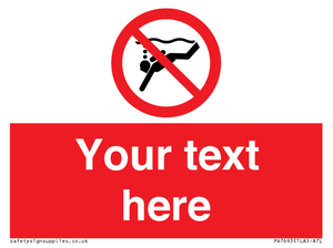 PV7693: Custom prohibition No sub aqua diving