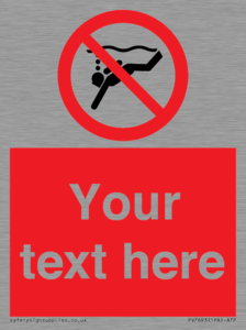 PV7693: Custom prohibition No sub aqua diving