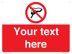 PV7693: Custom prohibition No sub aqua diving