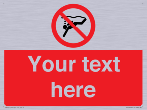 PV7693: Custom prohibition No sub aqua diving