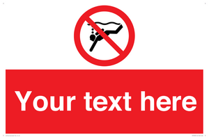 PV7693: Custom prohibition No sub aqua diving