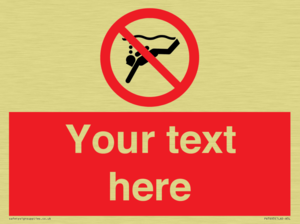 PV7693: Custom prohibition No sub aqua diving