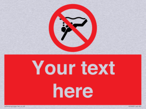 PV7693: Custom prohibition No sub aqua diving