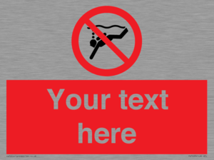 PV7693: Custom prohibition No sub aqua diving