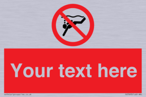 PV7693: Custom prohibition No sub aqua diving