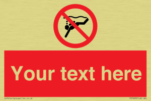 PV7693: Custom prohibition No sub aqua diving