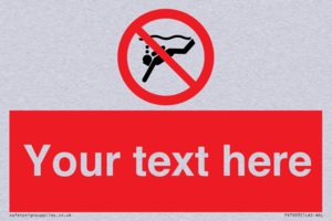 PV7693: Custom prohibition No sub aqua diving