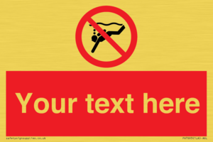 PV7693: Custom prohibition No sub aqua diving