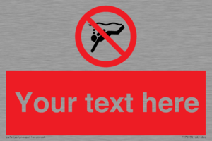 PV7693: Custom prohibition No sub aqua diving