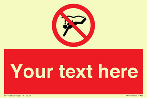 PV7693: Custom prohibition No sub aqua diving