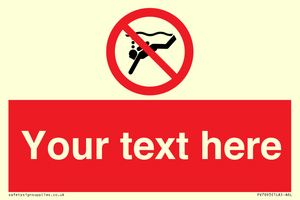 PV7693: Custom prohibition No sub aqua diving