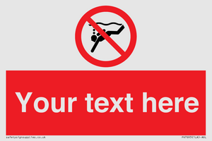 PV7693: Custom prohibition No sub aqua diving