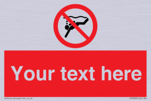 PV7693: Custom prohibition No sub aqua diving