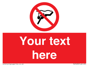 PV7693: Custom prohibition No sub aqua diving