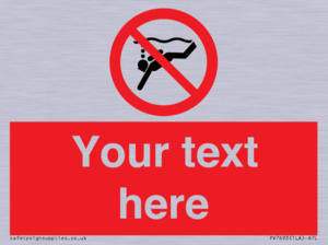 PV7693: Custom prohibition No sub aqua diving