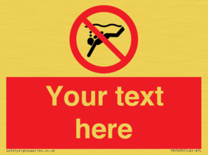 PV7693: Custom prohibition No sub aqua diving