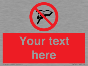 PV7693: Custom prohibition No sub aqua diving