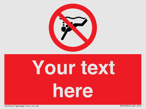 PV7693: Custom prohibition No sub aqua diving