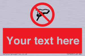 PV7693: Custom prohibition No sub aqua diving