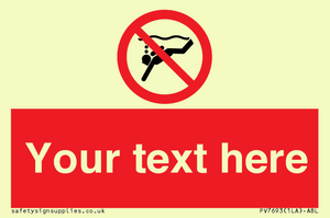 PV7693: Custom prohibition No sub aqua diving