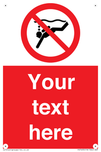 PV7693: Custom prohibition No sub aqua diving