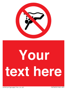 PV7693: Custom prohibition No sub aqua diving