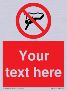 PV7693: Custom prohibition No sub aqua diving