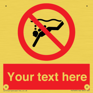 PV7693: Custom prohibition No sub aqua diving