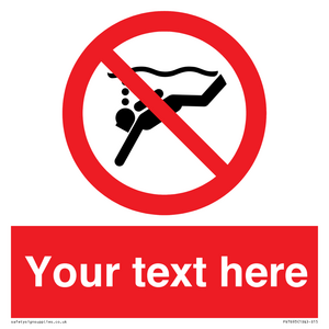 PV7693: Custom prohibition No sub aqua diving