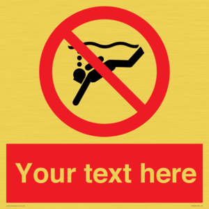 PV7693: Custom prohibition No sub aqua diving