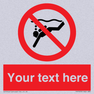 PV7693: Custom prohibition No sub aqua diving