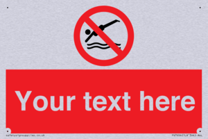 PV7694: Custom prohibition No diving