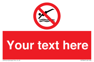 PV7694: Custom prohibition No diving