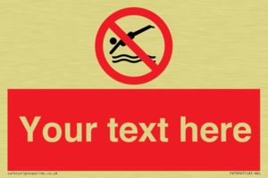 PV7694: Custom prohibition No diving