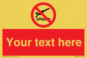 PV7694: Custom prohibition No diving