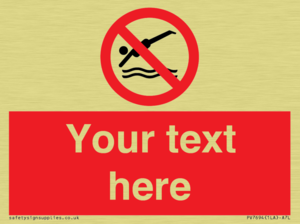 PV7694: Custom prohibition No diving