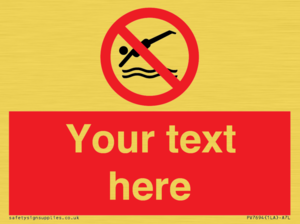 PV7694: Custom prohibition No diving