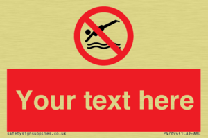 PV7694: Custom prohibition No diving