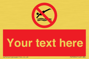 PV7694: Custom prohibition No diving