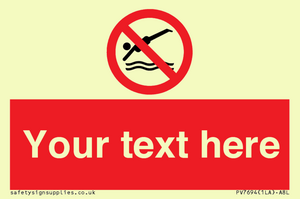 PV7694: Custom prohibition No diving