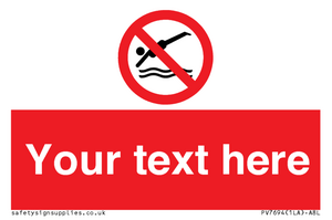 PV7694: Custom prohibition No diving