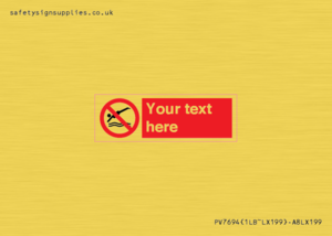 PV7694: Custom prohibition No diving